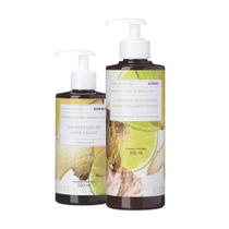 Kit Korres Gengibre e Limão Sabonete Líquido 250ml + Hidratante 350ml