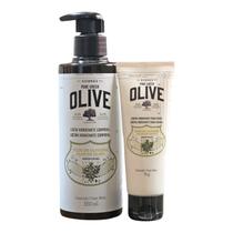 Kit Korres Olive - Loção Hidratante 350ml + Creme de Mãos 75g