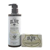Kit Korres Pure Greek Olive Loção Hidratante 350ml + Sabonete em Barra 90g