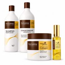Kit Koryanna Profissional Completo Intenso Shamp 1L + Cond 1L + Másc 500g+Óleo 50ml - 4 produtos Kit Koryanna Profissional Completo Intenso Shamp 1L + Cond 1L + Másc 500g+Óleo 50ml - 4 produtos