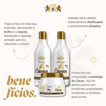 Kit kv prof cacau beauty care (shampoo 500ml + condicionador 500ml + máscara 500g)