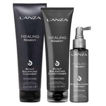 Kit L'Anza Complete Re-Balance - Shampoo 266ml + Condicionador 250ml + Leave-in de Tratamento 100ml