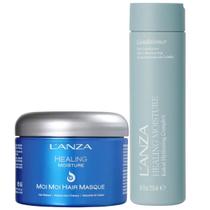 Kit L'Anza Healing Moisture Cond 250ml e Máscara Moi Moi