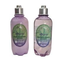 Kit L'Occitane Capim Limão Alfema Loção+Sabonete Líquido