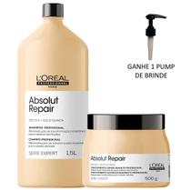 Kit L'oréal Absolut Gold Quinoa Shampoo 1,5L e Máscara