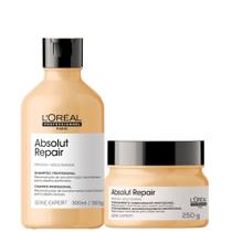 Kit L'oréal Absolut Repair Professionnel - Shampoo 300mL + Máscara de Reconstrução 250g - Loreal