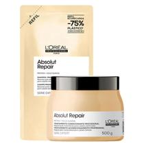 Kit L'Oréal Absolut Repair Refil Sh 240ml + Máscara 500g