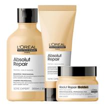 Kit L'Oréal Absolut Repair Shampoo 300ml + Condicionador 200ml + Máscara 250ml