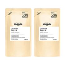 Kit L'Oréal Absolut Repair Shampoo Refil 240ml - 2PÇS Kit L'Oréal Absolut Repair Shampoo Refil 240ml - 2PÇS