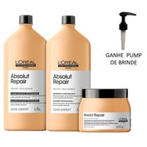 Kit L'oreal Gold Quinoa Shampoo, Condicionador e Máscara