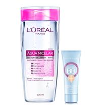 Kit L'Oréal Paris Água Micelar Facial 5 em 1 200ml + Super BB Cream Maybelline Cor Claro - L'Oreal Paris