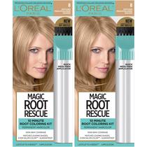 Kit L'Oréal Paris Root Rescue - Loiro Médio 8 - 2 Unidades