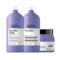 Kit L'Oréal Pro Serie Exp Blondifier GlossSh 1500 ml e Cond e Másc - Loréal Professionnel