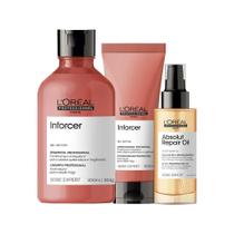 Kit L'Oréal Pro Serie Exp Inforcer-Sh E Condicioandor E Óleo Kit L'Oréal Pro Serie Exp Inforcer-Sh E Condicioandor E Óleo