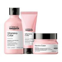 Kit L'Oréal Pro Serie Exp Vitamino Color - Sh E Cond E Másc