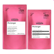 Kit L'oréal Professionel Pro Longer Refil Shampoo 240ml + Refil Máscara 200g Kit L'oréal Professionel Pro Longer Refil Shampoo 240ml + Refil Máscara 200g