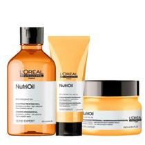 Kit L'oréal Professionel Serie Expert Nutrioil - Shampoo 300ml + Condicionador 200ml + Leave-in 150ml