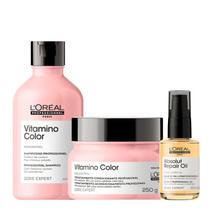 Kit L'Oréal Professionel Vitamino Color & Absolut Repair Oil P (3 produtos) Kit L'Oréal Professionel Vitamino Color & Absolut Repair Oil P (3 produtos)