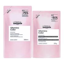 Kit L'oréal Professionel Vitamino Color Refil Shampoo 240ml + Refil Máscara 200g Kit L'oréal Professionel Vitamino Color Refil Shampoo 240ml + Refil Máscara 200g
