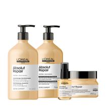 Kit L'Oréal Professionnel Absolut Repair Gold Home Care Oil 30 (4 produtos)