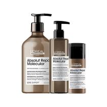 Kit L'Oréal Professionnel Absolut Repair Molecular - Shampoo 500ml e Leave-in 100ml e Sérum 250ml