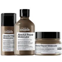 Kit L'Oréal Professionnel Absolut Repair Molecular Shampoo + Máscara + Leave In