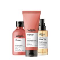 Kit L'Oréal Professionnel Inforcer Repair Duo Oil 90 (3 produtos) Kit L'Oréal Professionnel Inforcer Repair Duo Oil 90 (3 produtos)