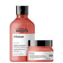 Kit L'Oréal Professionnel Inforcer Serie Expert Shampoo 300ml + Máscara 250g (2 Produtos)