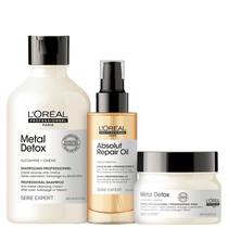 Kit L'Oréal Professionnel Metal Detox + Absolut Repair 10 in 1 (3 Produtos)