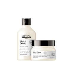 Kit L'oréal Professionnel Metal Detox Shampoo 300mls+ Máscara 250g