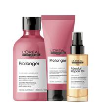 Kit L'Oréal Professionnel Pro Longer + Absolut Repair Triplo (3 Produtos)
