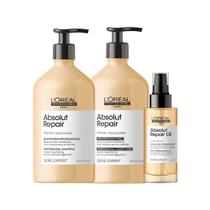 Kit L'Oréal Professionnel Serie Expert Absolut Repair Gold Quinoa - Shampoo e Condicionador e Óleo