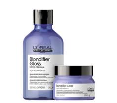 Kit L'Oreal Professionnel Serie Expert Blondifier Gloss - Shampoo 300ml + Máscara 250gr - L'Oréal Professionnel