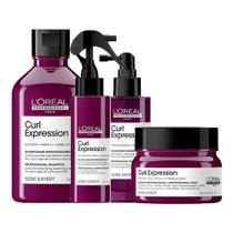 Kit L'Oreál Professionnel Serie Expert Curl Expression Home Care com Shampoo Intense + 3 Produtos