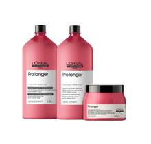 Kit L'Oréal Professionnel Serie Expert Pro Longer - Shampoo 1500ml+ Cond 1500ml + Máscara 500gr
