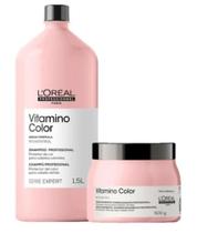 Kit L'Oréal Professionnel Serie Expert Vitamino Color - Shampoo 1500ml + Máscara 500gr