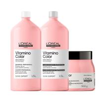 Kit L'Oréal Professionnel Serie Expert Vitamino Color Shampoo e Condicionador e Máscara 500 g