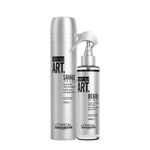 Kit L'Oréal Professionnel Tecni Art Savage Spray Modelador e Beach Waves Spray Finalizador (2 produtos)
