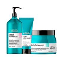 Kit L'oréal Scalp Advanced Shampoo + Tratam + Máscara