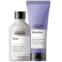 Kit L'Oréal Silver Shampoo 300ml + Blondifier Condicionador 200ml