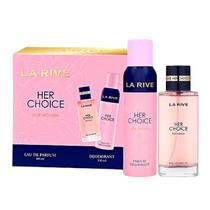 Kit La Rive Her Choice For Women - Eau De Parfum 100ml + Desodorante 150ml Kit La Rive Her Choice For Women - Eau De Parfum 100ml + Desodorante 150ml