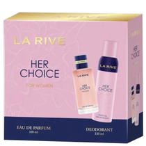 Kit La Rive Perfume Her Choice EDP 100ml e Desod 150ml Feminino