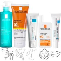 Kit La Roche Effaclar Alta Anthelios Cicaplast Rosto Labios