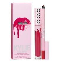 Kit labial fosco Kylie Cosmetics Batom líquido fosco 3 mL + Li - 2 peças