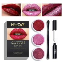 Kit labial Glitter KYDA Diamond Metllic High Pigmented Set A