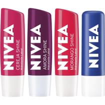 Kit Labial Original, Amora, Cereja E Morango 4,8g Nivea Kit Labial Original, Amora, Cereja E Morango 4,8g Nivea