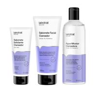 Kit Labotrat Clareador Trio Dermo Skin Rosto Corpo 250ml
