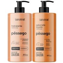 Kit Labotrat Dia a Dia Hidratante + Sabonete Liquido Pessego Rosto Corpo Prebiotico 490ml Kit Labotrat Dia a Dia Hidratante + Sabonete Liquido Pessego Rosto Corpo Prebiotico 490ml