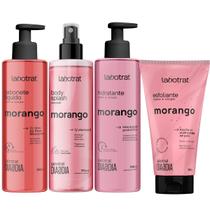 Kit Labotrat Dia a Dia Morango Hidratante Esfoliante Sabonete e Body Splash Pele Macia Cuidado Pessoal Kit Labotrat Dia a Dia Morango Hidratante Esfoliante Sabonete e Body Splash Pele Macia Cuidado Pessoal