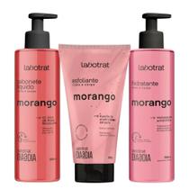 Kit labotrat rosto e corpo morango c/3 Kit labotrat rosto e corpo morango c/3